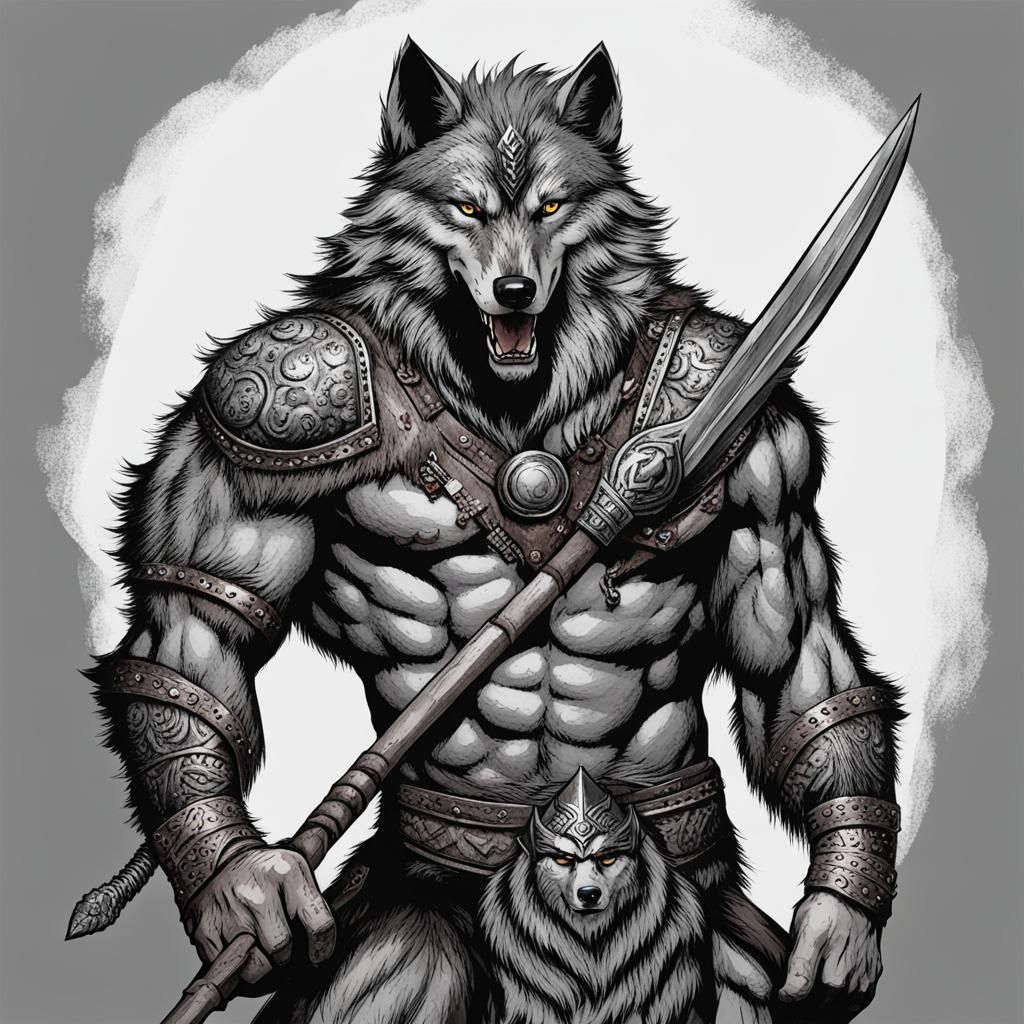 Warrior Wolf Man