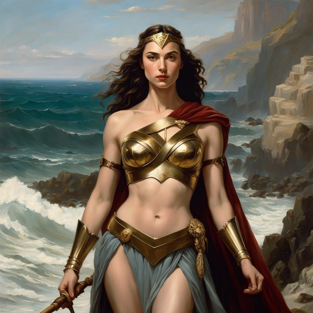 Spartan Warrior Queen by the Sea