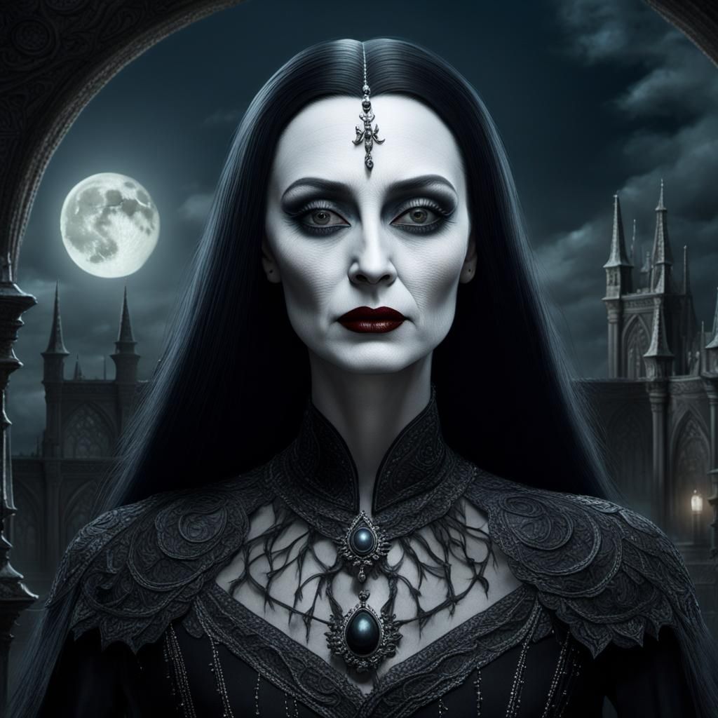 Gothic Dancer in Moonlight, Renaissance Style