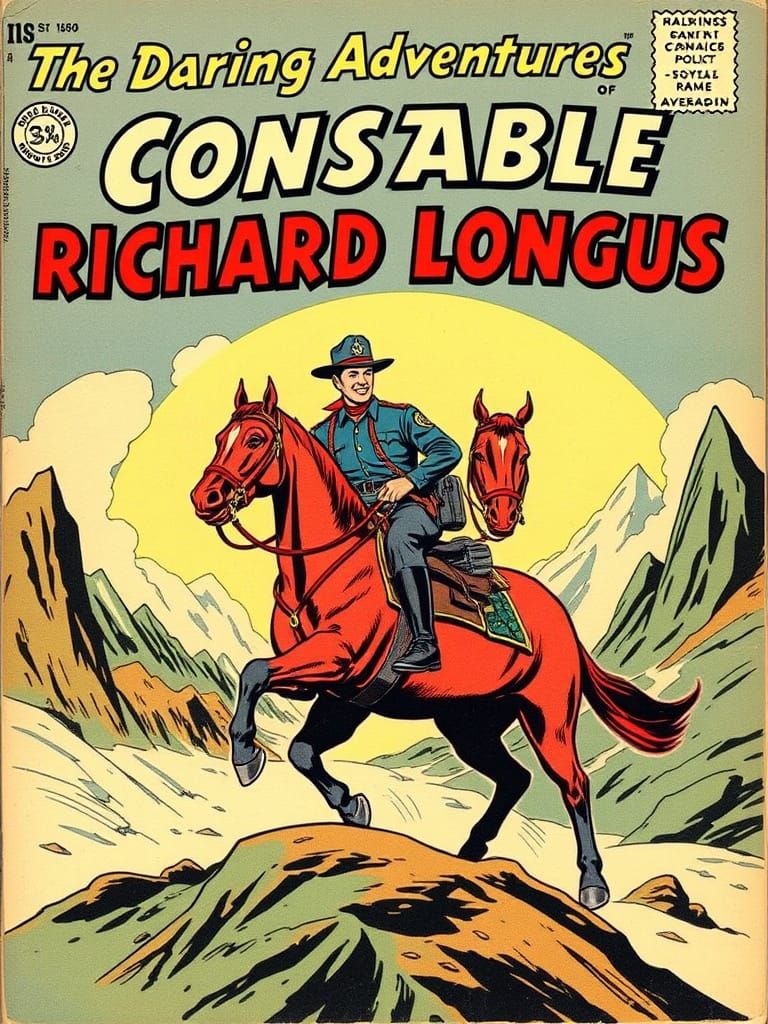 Vintage Comic Book Cover: RCMP Constable Adventure