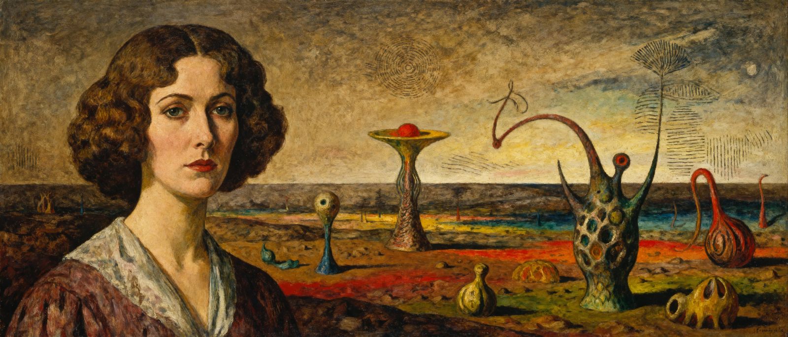 Surreal Portrait of Max Ernst's Wife, 1925, in his Style