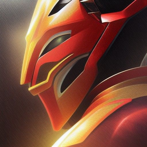 Kamen Rider Gaim Portrait in Hyperdetailed Digital Art