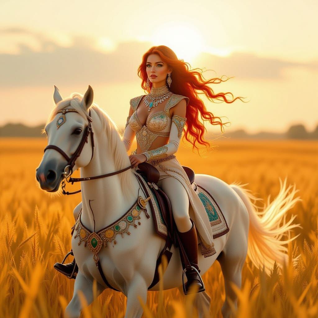 Rati: Hindu Goddess of Love in Digital Painting