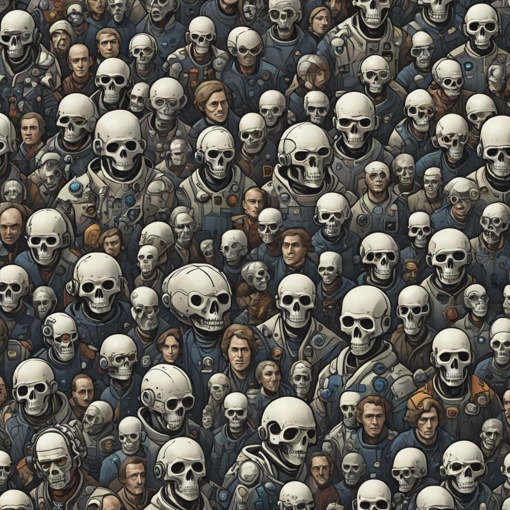 Conceptual Image of the Future of Mankind