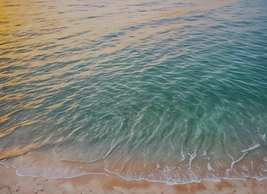 Tranquil Sunset Beach Scene