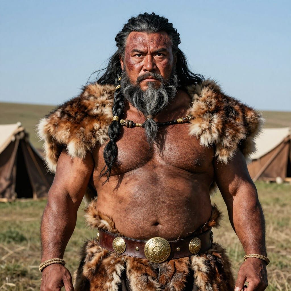 Photorealistic Portrait of Ernakh Attila Huu Khan