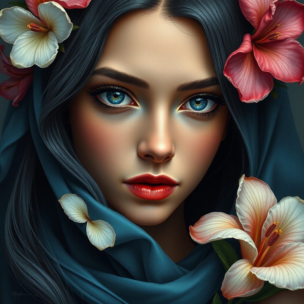 Stunning Lebanese Beauty in Renascentist Splendor