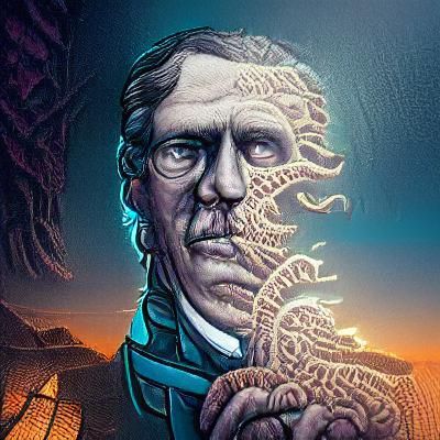 Lovecraft's Dunwich Horror in Graphic Novel Style