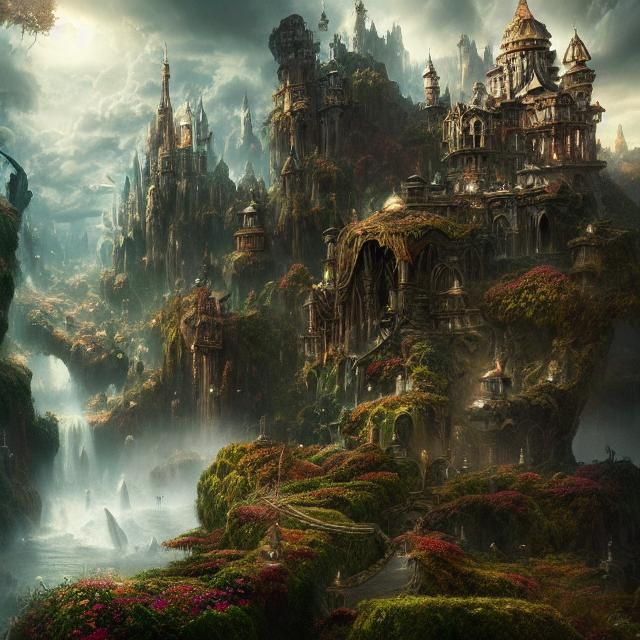 Epic Wonderland: A Cinematic Digital Matte Painting