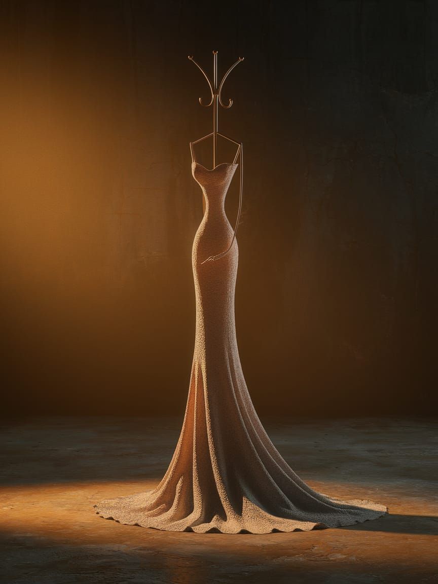 Coat rack like a symbolic woman