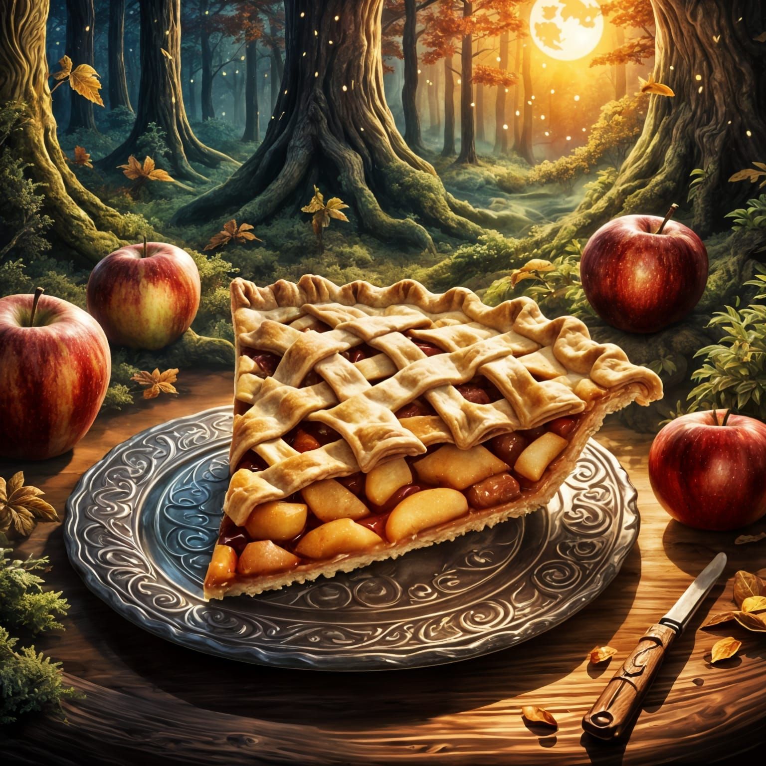 Fantastical Apple Pie Concept Art