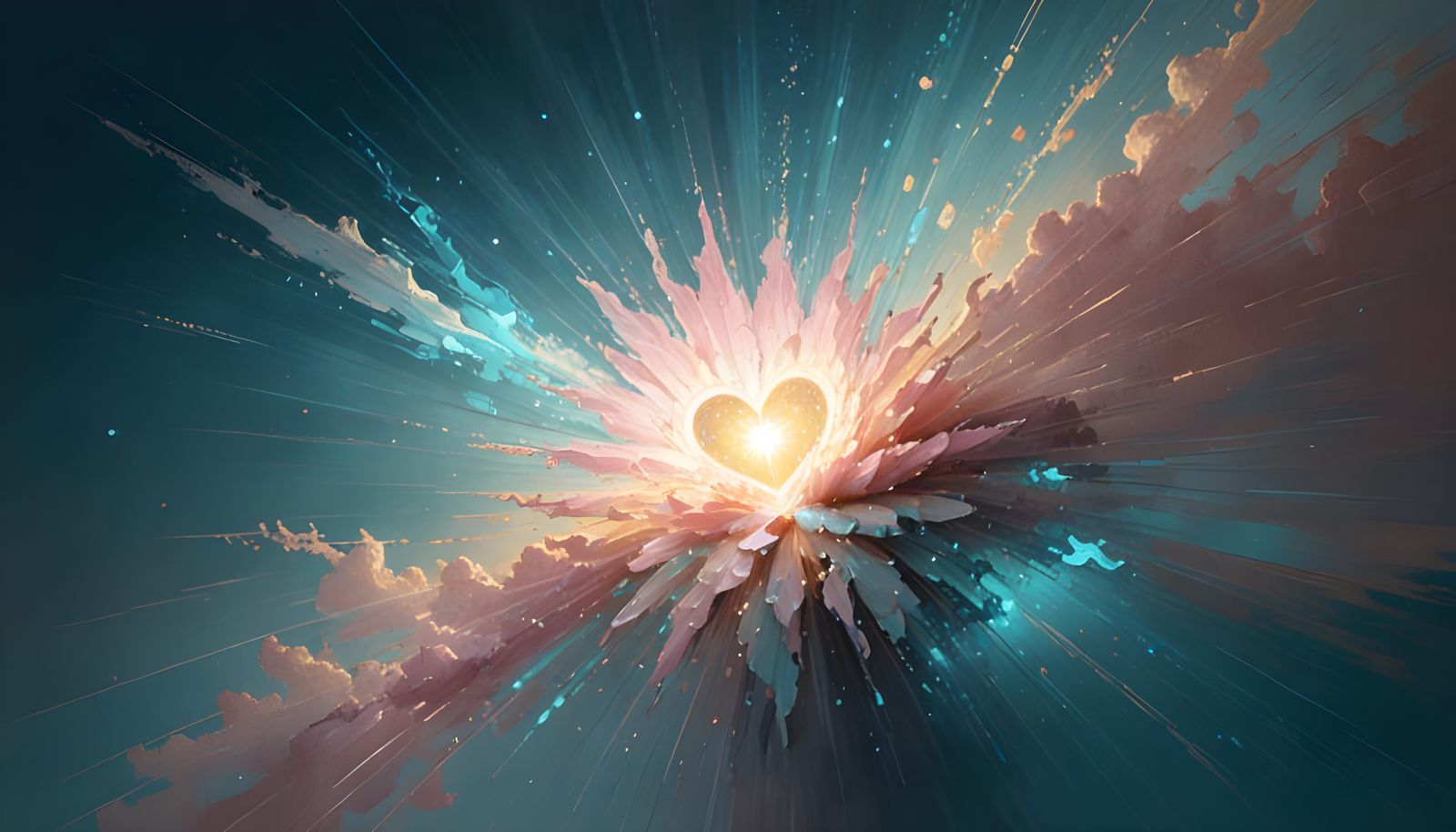 Victorian Heart: A Surrealist Pastel Painting