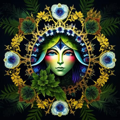 Ethereal Embrace: An AI Vision of Gaia