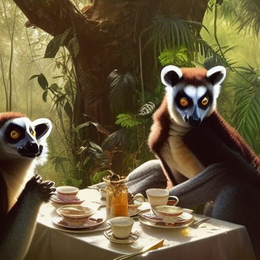 Lemur Tea Party