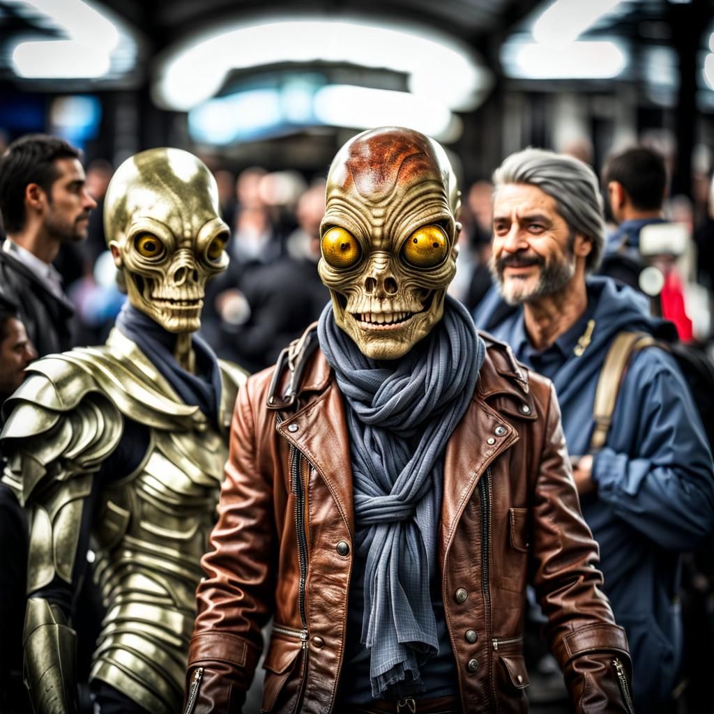 Photorealistic Aliens in Exotic Fashion: Hyperreal Photograp...