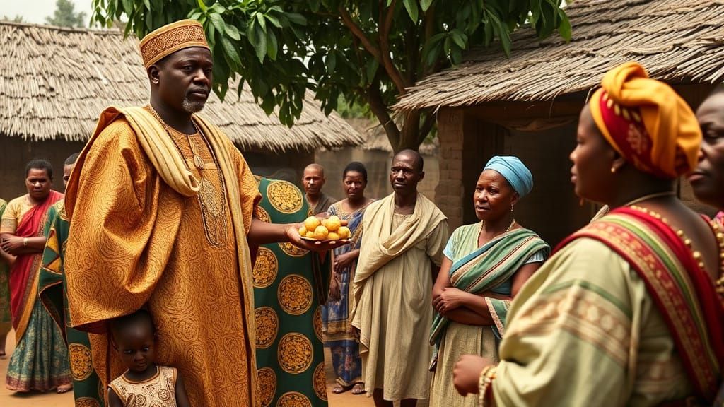 Okunrin's Grand Entrance in Traditional Nigerian Garb