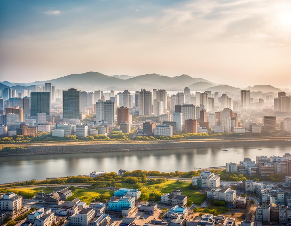 South Korean Hunchun Cityscape: Professional Photography