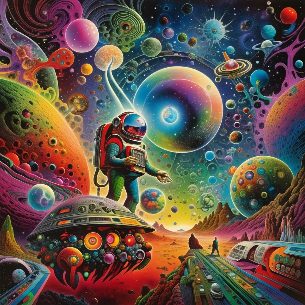 Hitchhiker's Guide: Psychedelic Sci-Fi Art