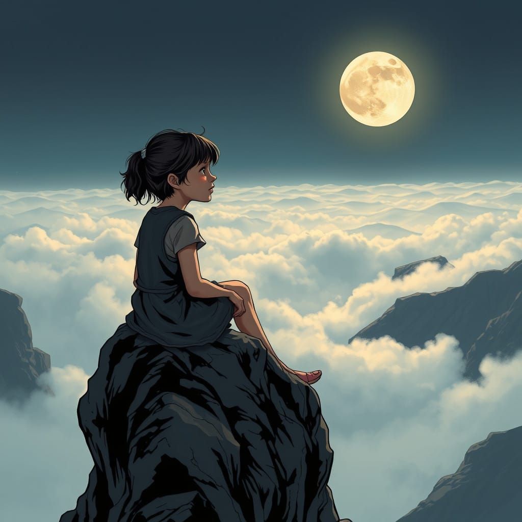 Girl, Lost in Ethereal Fog