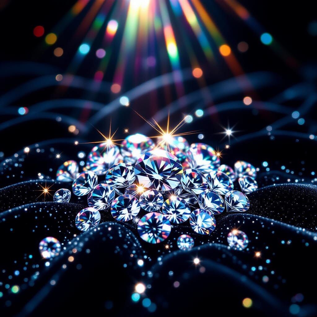 Diamonds on Velvet: Luxurious Still-Life Macro Photography