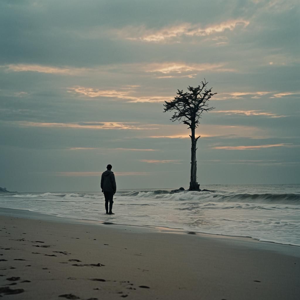 Dramatic Cinematic Still: Fading Memories in Film