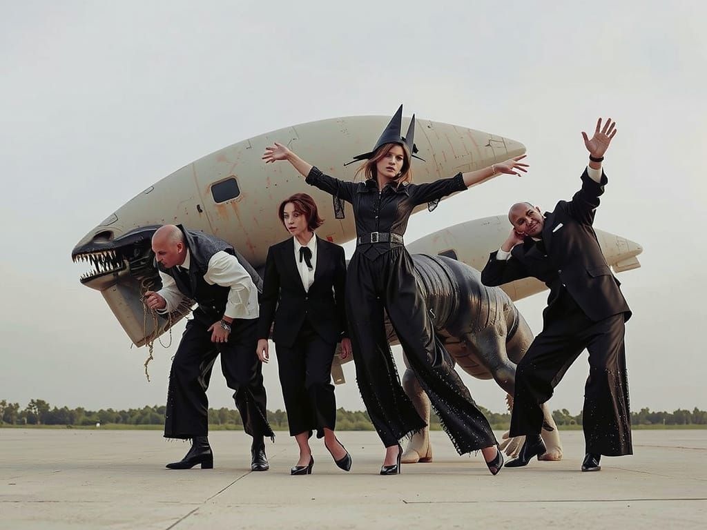 Macabre Fashion Editorial in Film Noir Style