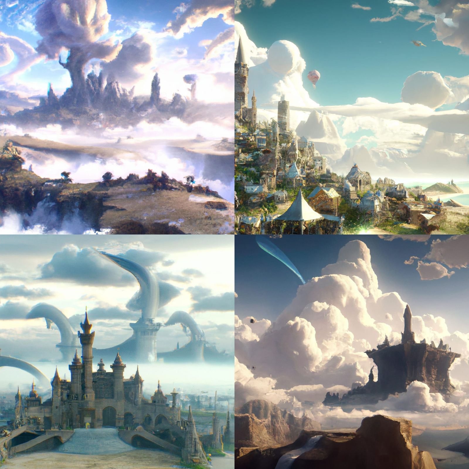 Ethereal Magical Kingdom in the Sky: A Masterpiece