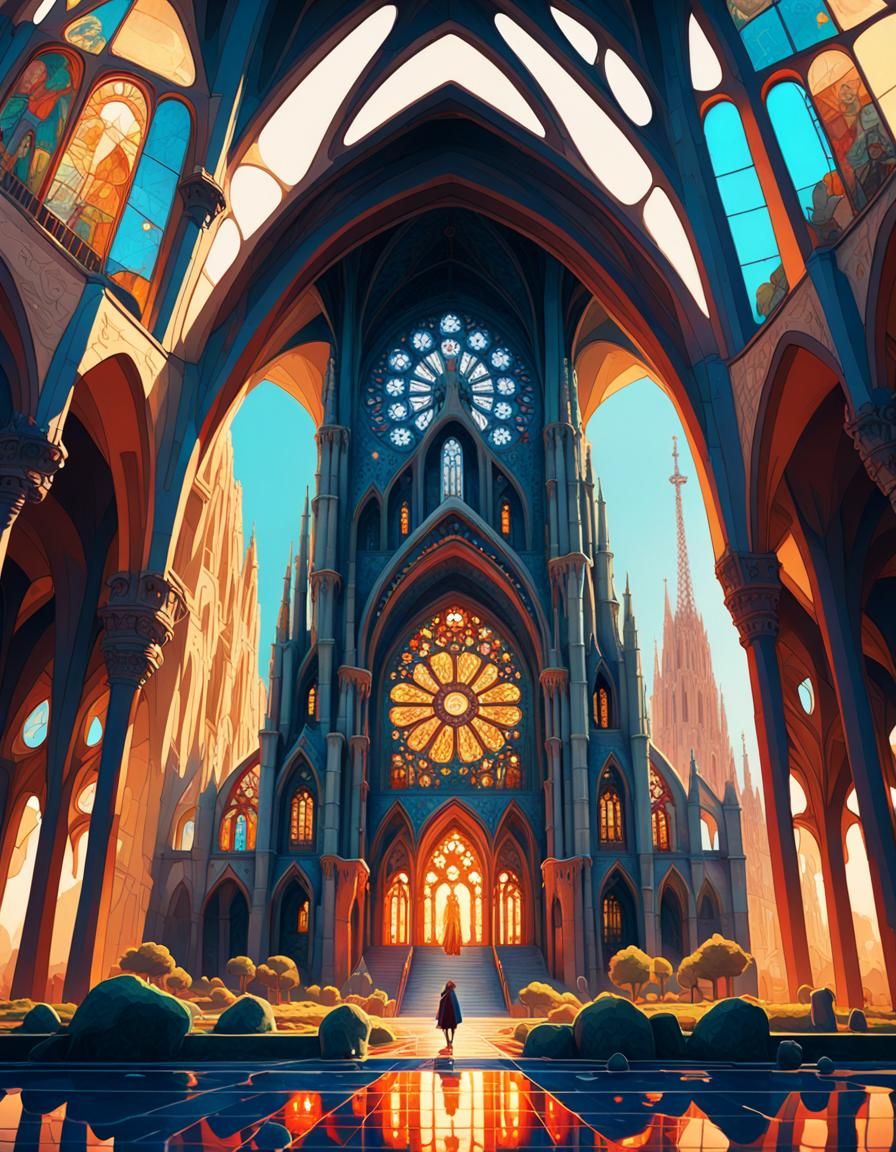 Sagrada Familia: Steampunk Meets Art Nouveau