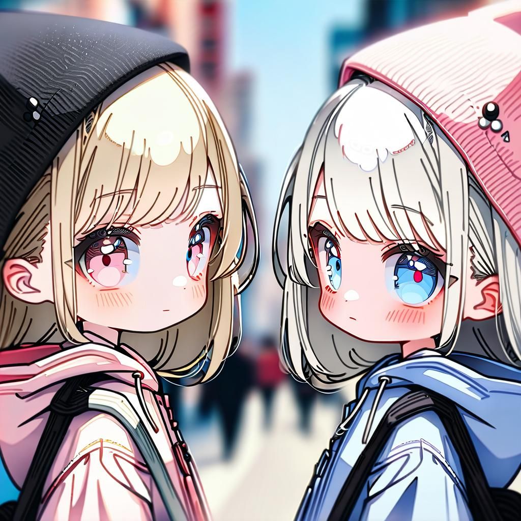 Anime Girls Portrait with Detailed Clothing