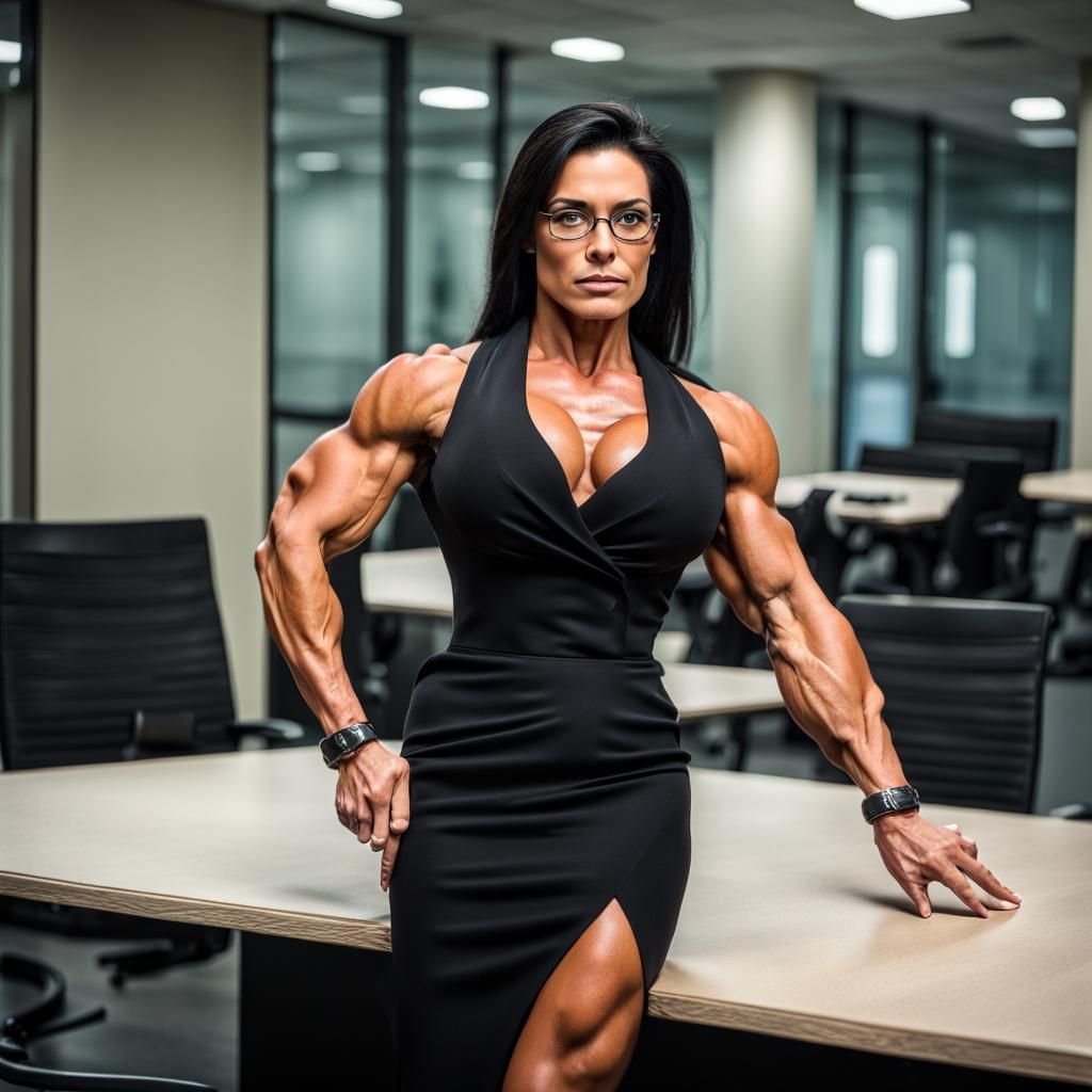 Italian Bodybuilder in Business Suit Portrait