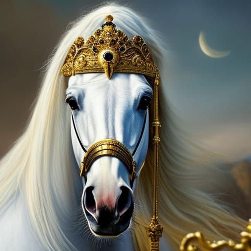 Beloved horse queen Dolly IV