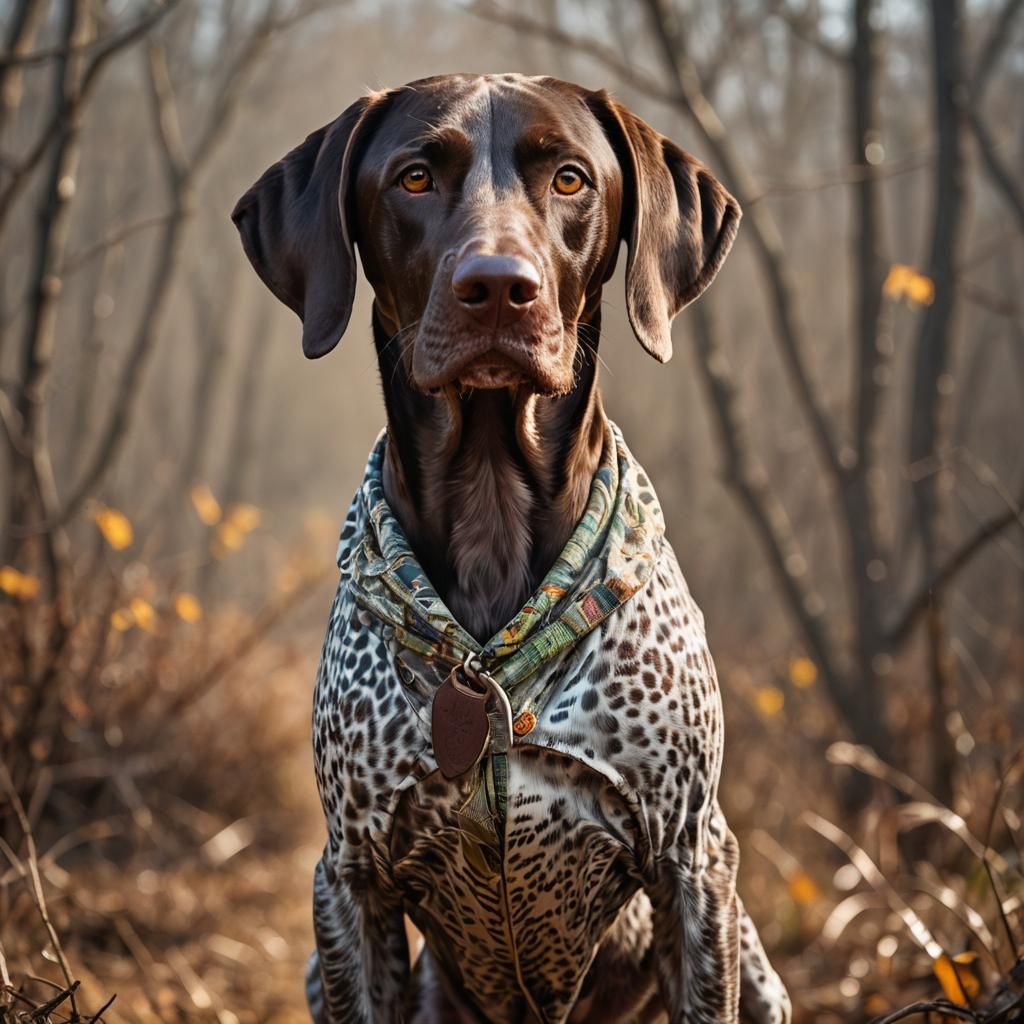 German Shorthaired Pointer Hunter: Hyperrealistic Profession...