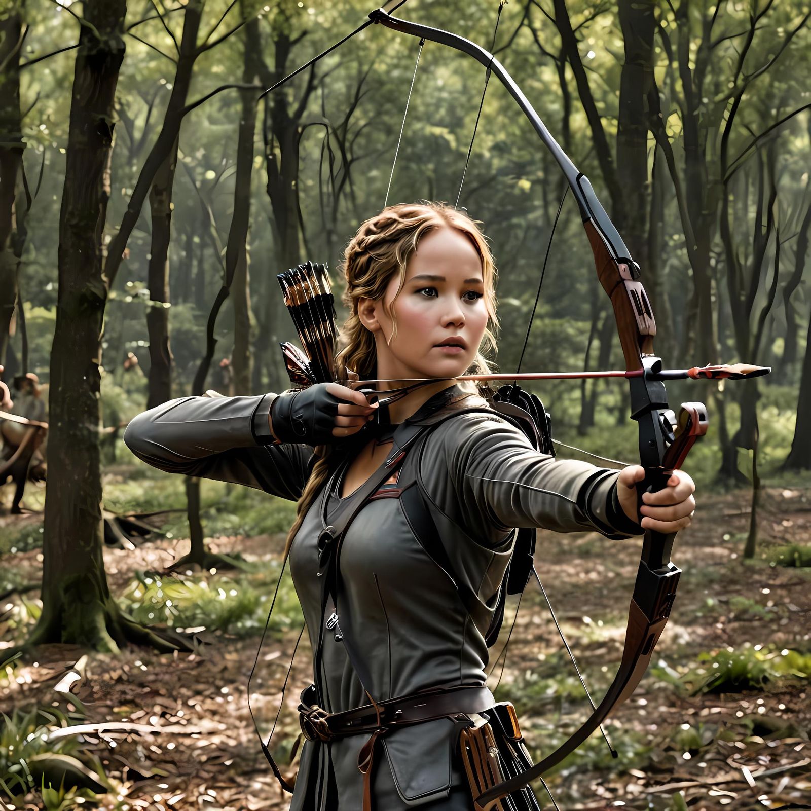 Archery Celebrity Jennifer Lawrence