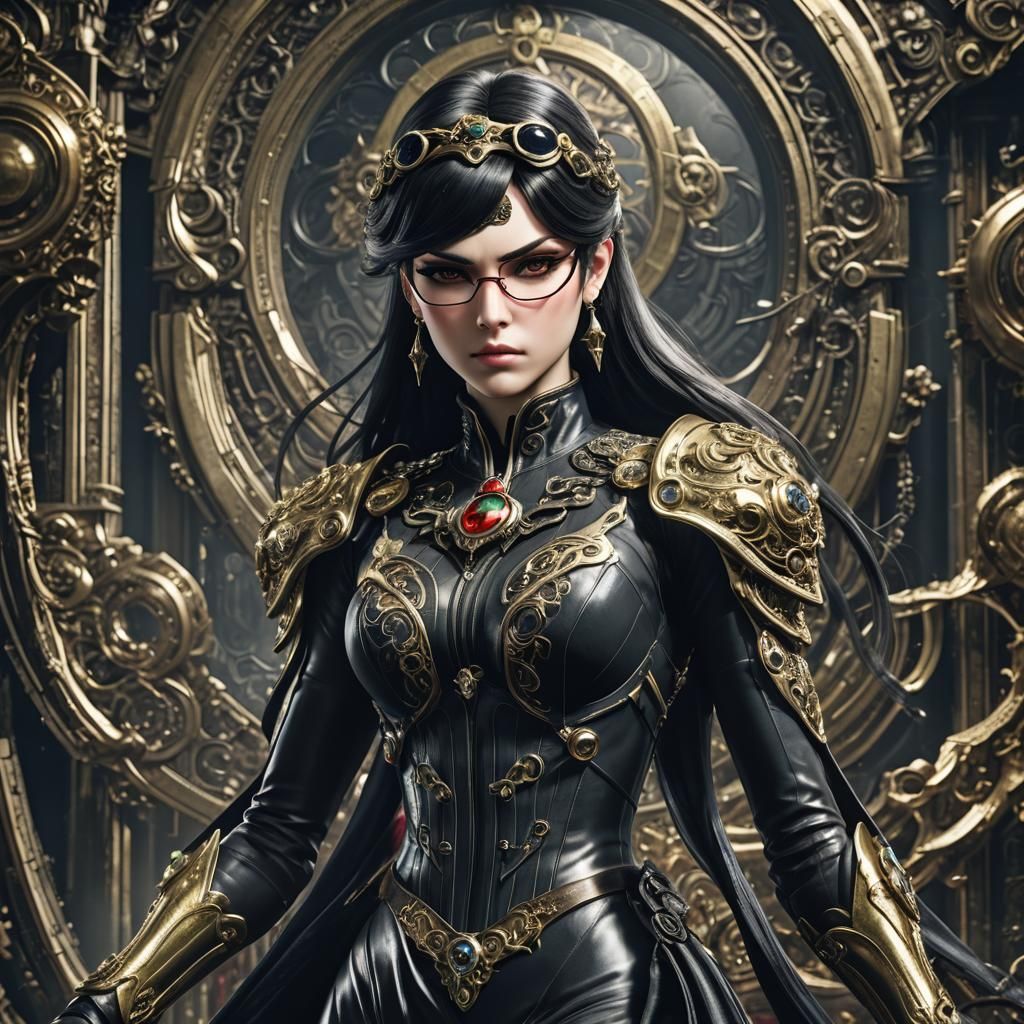 Hyperrealistic Bayonetta with Intricate Details