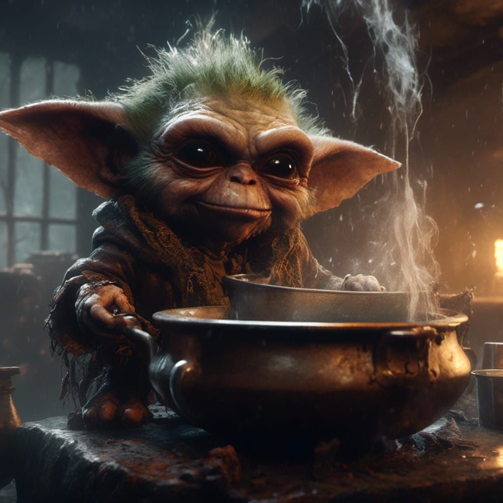 Gremlin cooking up a dirty trick