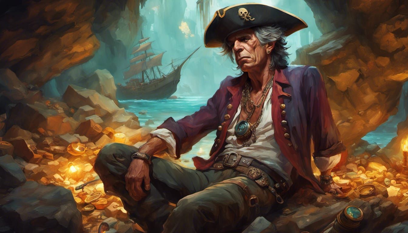 Retired Pirate at His Secret Lair