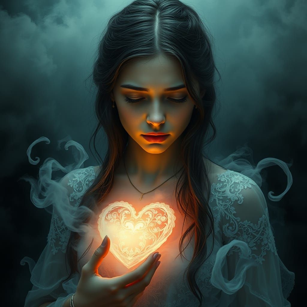 Ethereal Melancholy in a Swirling Mist