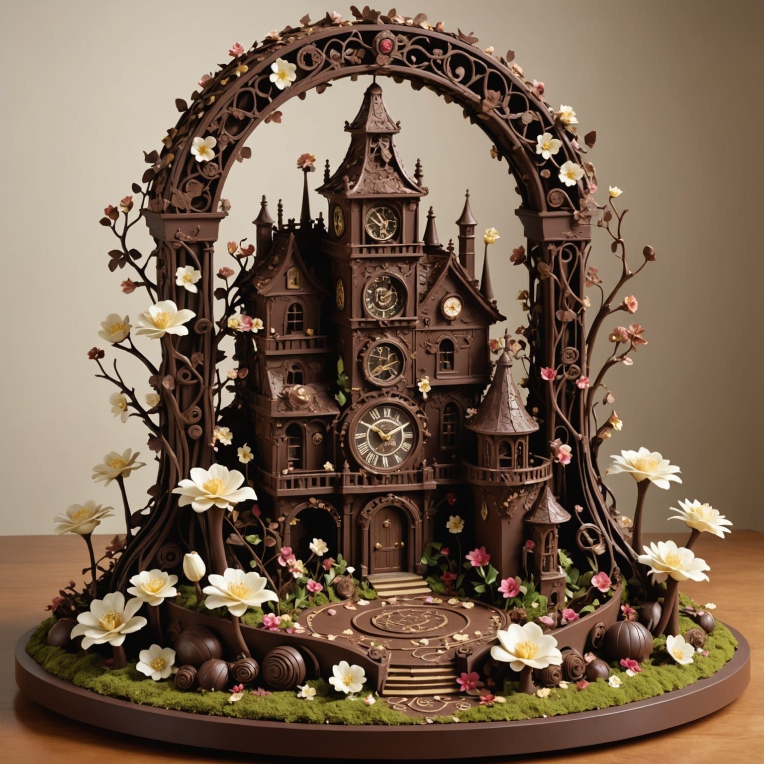 Chocolate clock tower