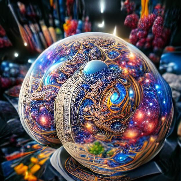 Fantasy Planet in Cosmic Supernova, 3D Render
