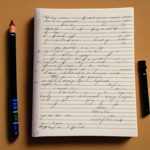 Hyper Realistic Hand Writing in Journal