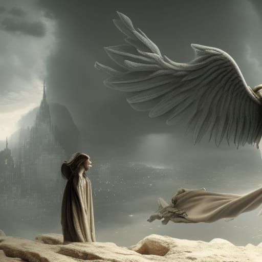 Epic Angel in Digital Matte Painting