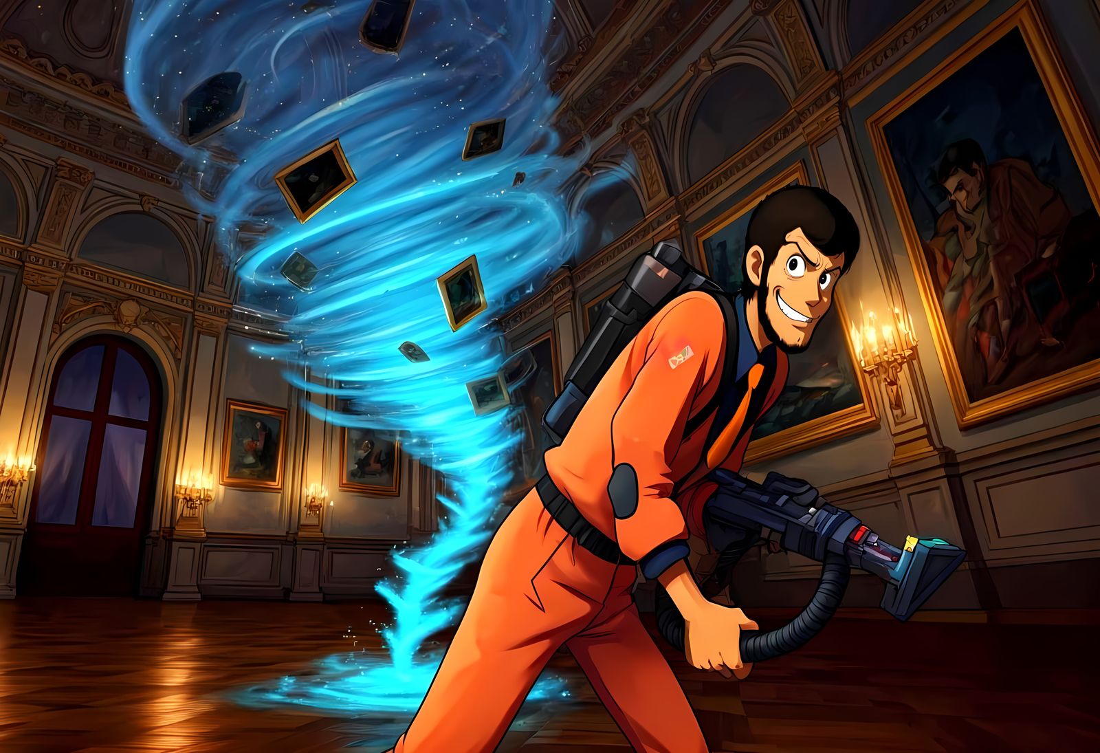 Lupin III: Masterpiece Anime Art with Cinematic Lighting