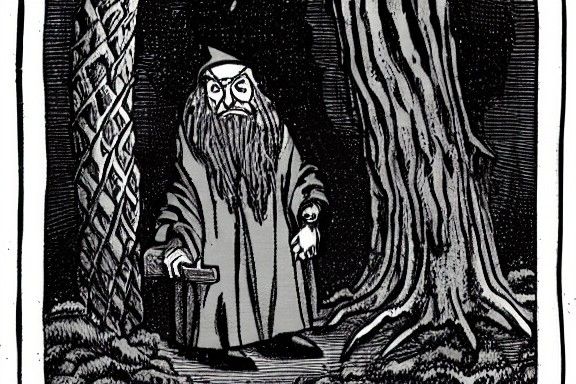 Old Wizard in Dark Forest