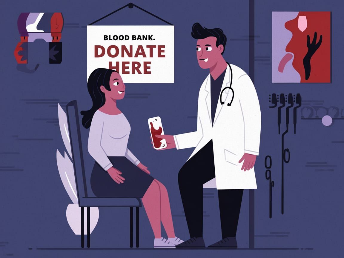 Elegant Vampire Doctor Examines Patient in Dark, Whimsical W...