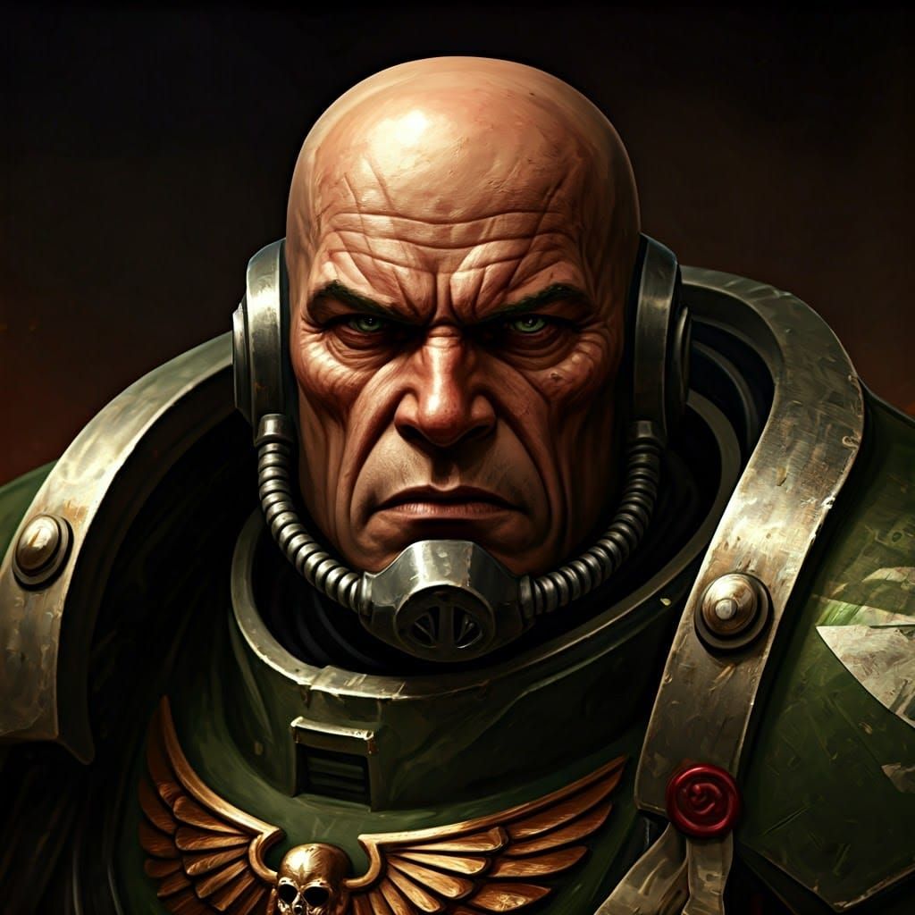 Cadian Guardsman Portrait from Warhammer 40k