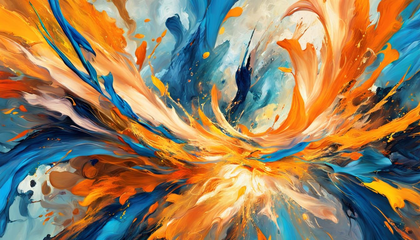 Madam Starbrighter in Abstract Expressionism