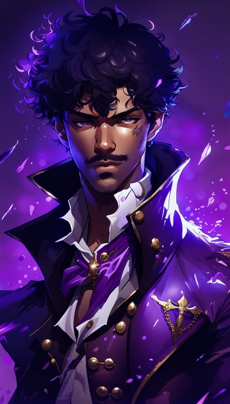 Purple Rain Prince: Splash Art Portrait