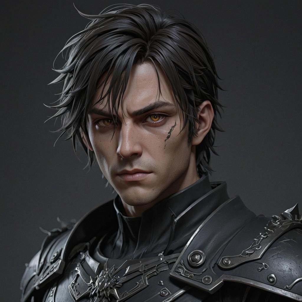 Dark Schneider: Detailed 3D Anime Concept Art