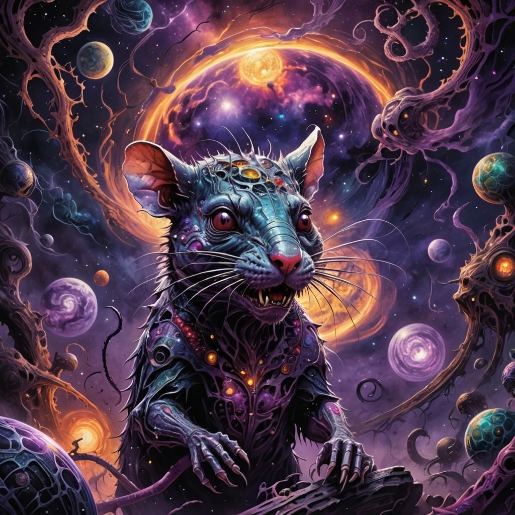 Terrifying Zombie Rat Devouring the Cosmos