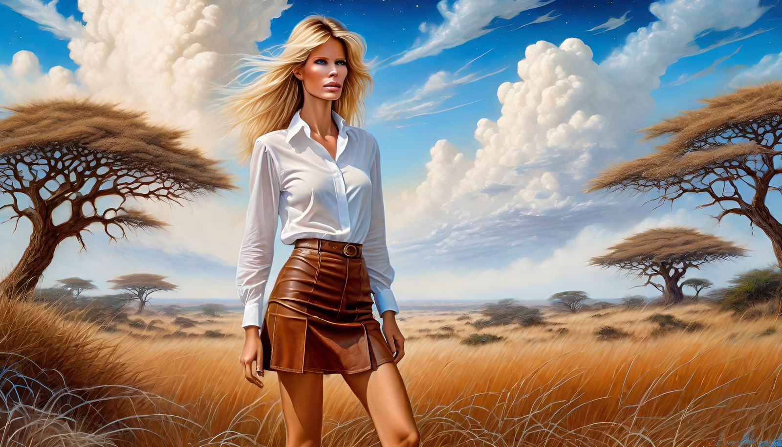 Savanna Portrait in Ethereal Fantasy Style